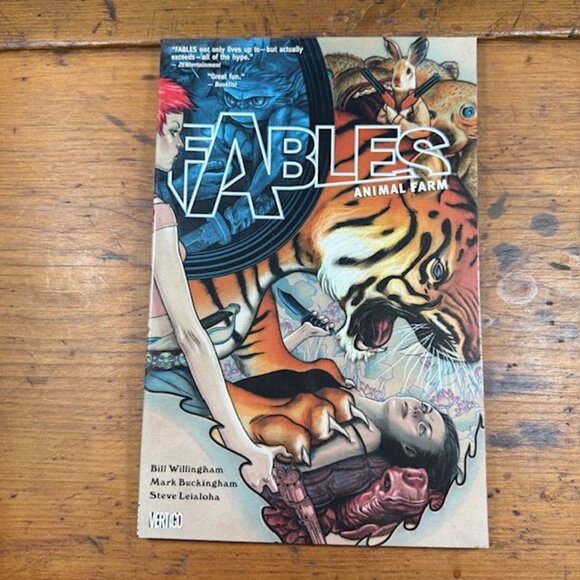 Fables Graphic Novels Set Of 3 Legends In Exile Animal Farm & Storybook Love - Picture 2 of 9